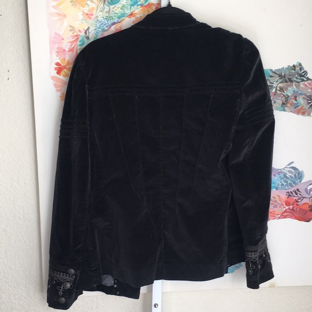 Free People Soft Slate Blue Women's Jacket - Picture 4 of 6